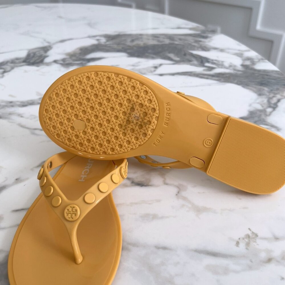NWT - Tory Burch Studded Jelly Flip Flop - Sunburst☀️ - Picture 6 of 7